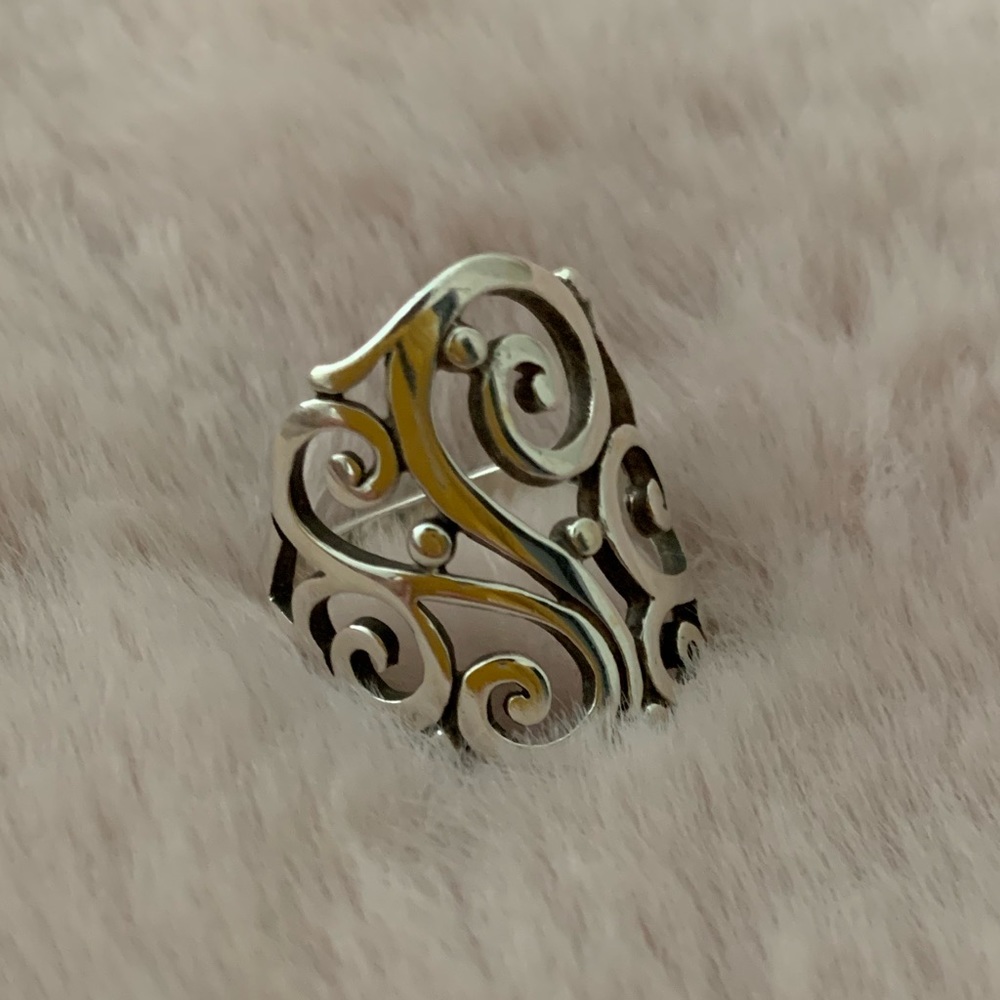 James Avery Silver Open Sorrento Ring